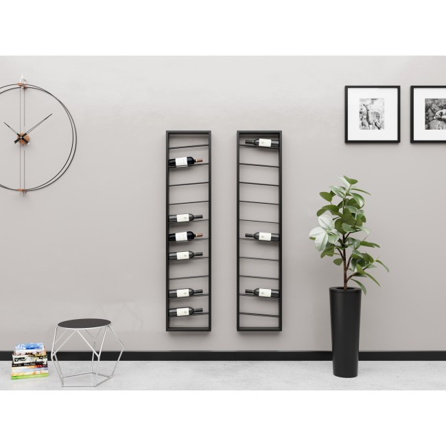 Porte-bouteilles mural pour 10 bouteilles, solution idéale pour petits espaces