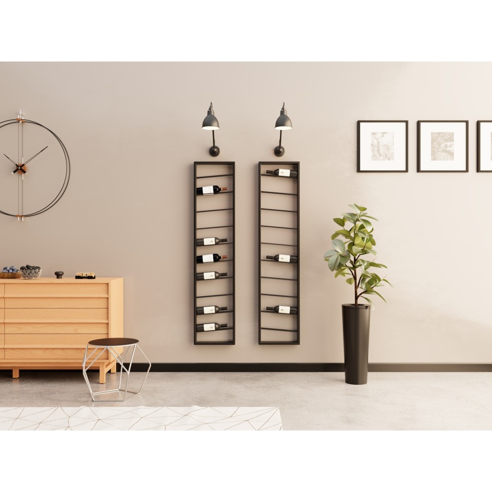 Porte-bouteilles de vin pour 10 bouteilles, gain de place et design élégant