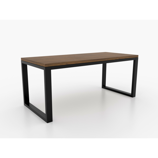 Gambe per tavolo in ferro grezzo con tre barre, design robusto per marmo