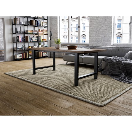 Gambe per tavolo a forma di H con 2 barre, ideali per interni contemporanei