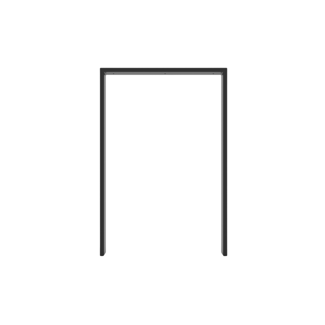 Gambe slim per penisola cucina a U, design essenziale e funzionale