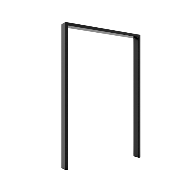 Slim U-shaped peninsula kitchen legs, essential and functional design