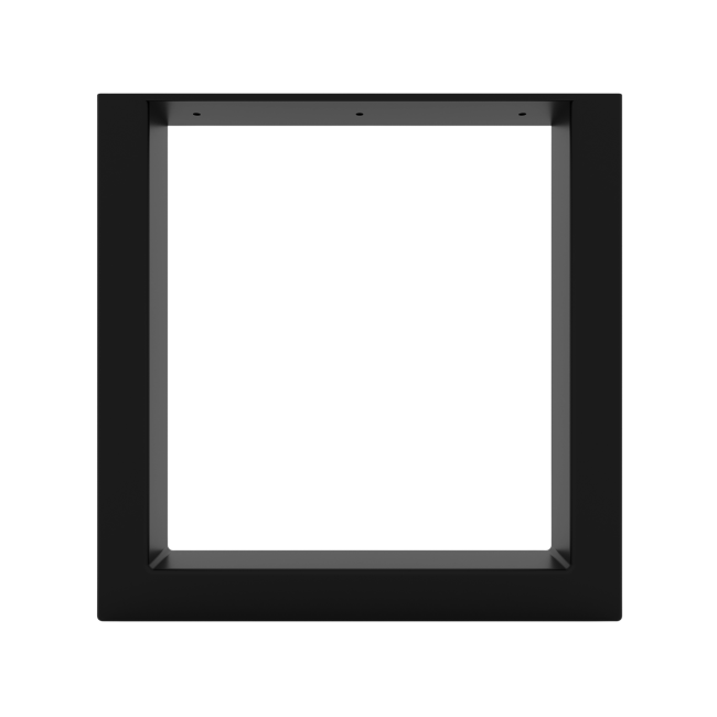 Pieds de banc en fer en forme de cadre, style industriel.