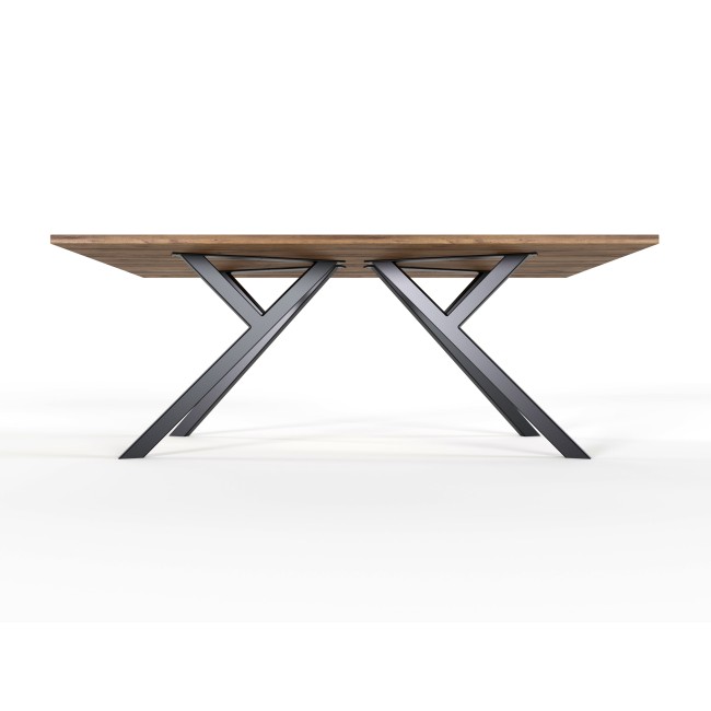 Pieds de table en fer noir design, style industriel, forme Y