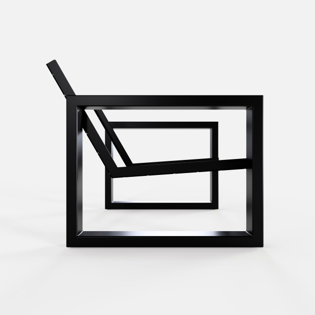 Metal leg kit for sofa, bench, or ottoman, elegant industrial style