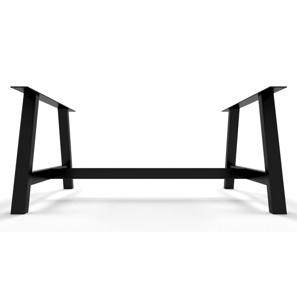 Gambe per tavolo in ferro a A con barra centrale, robustezza e stile industriale