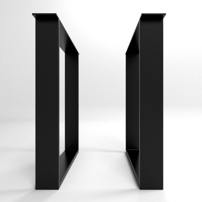 Supporto per tavolo in ferro bianco, su misura