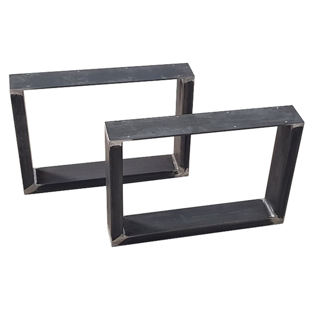 Pied pour banc DIY en fer noir, style industriel et montage facile