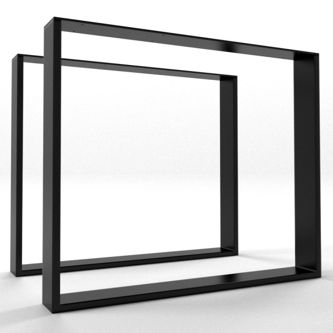 Black iron table legs, timeless elegance for interiors full of personality.