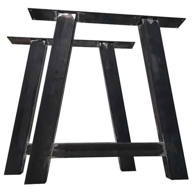 Gambe per tavolo o scrivania a H in acciaio, ideali per spazi urban moderni