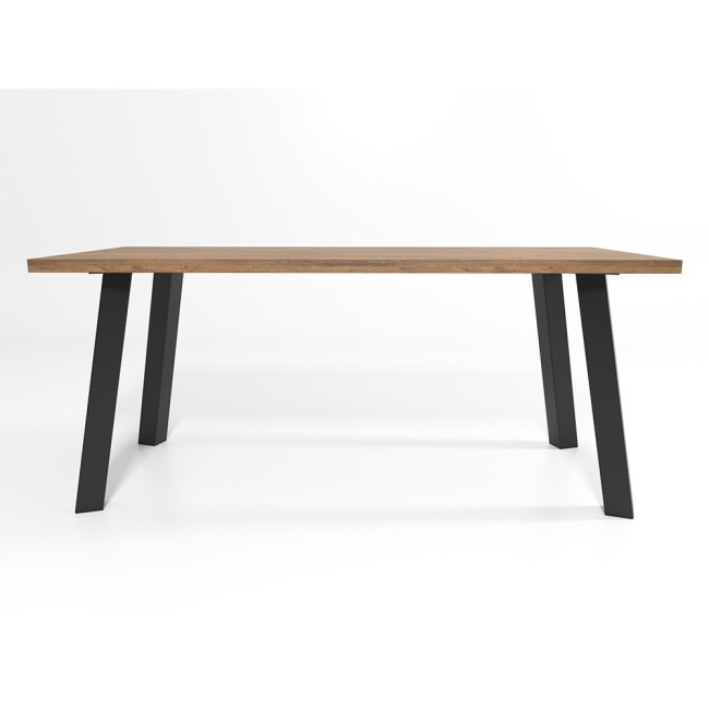 Pieds de bureau en fer blancs inclinés, style minimal chic