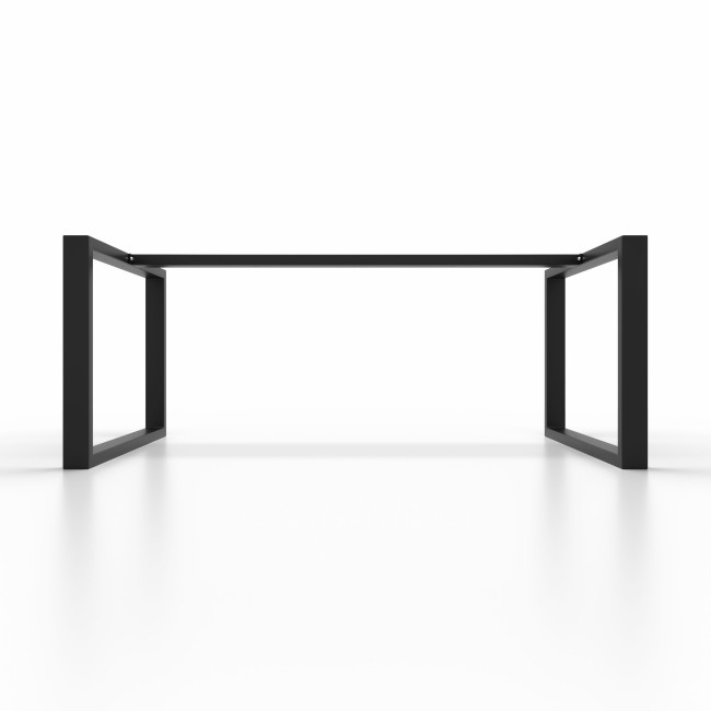 Gambe per scrivania in ferro a U con barra centrale, eleganza e robustezza