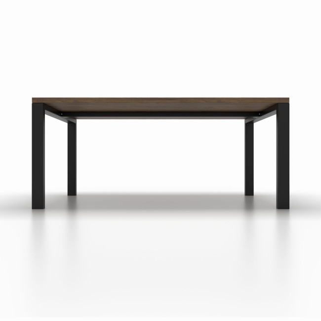 Gambe per tavolo in ferro nero a U rovesciata, perfette per interni moderni