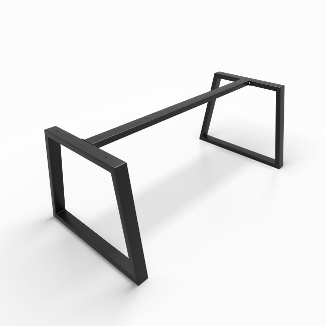Matte black iron table legs, bold look and maximum stability
