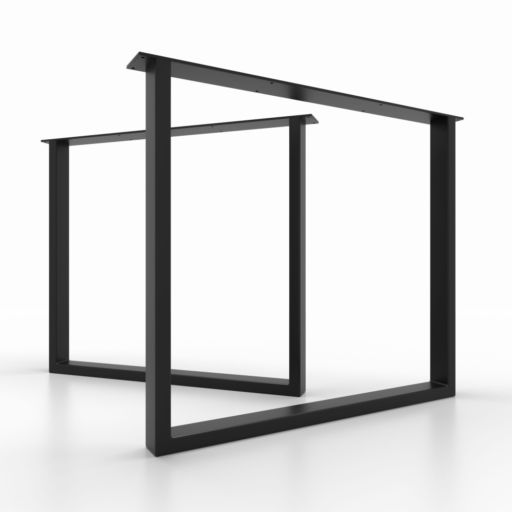 Piedi per tavolo slim bianchi, minimal chic, abbinabili a piani in legno