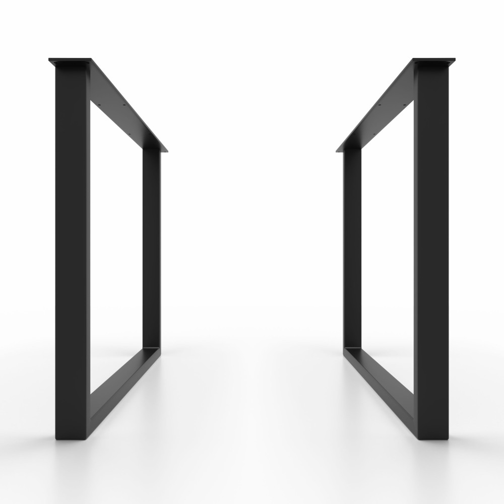 Slim white table feet, minimal chic, great with wooden tops.