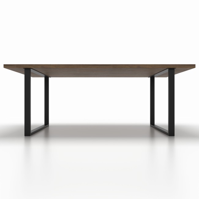 Pieds de table slim blancs en fer, sur mesure, parfaits pour intérieurs contemporains