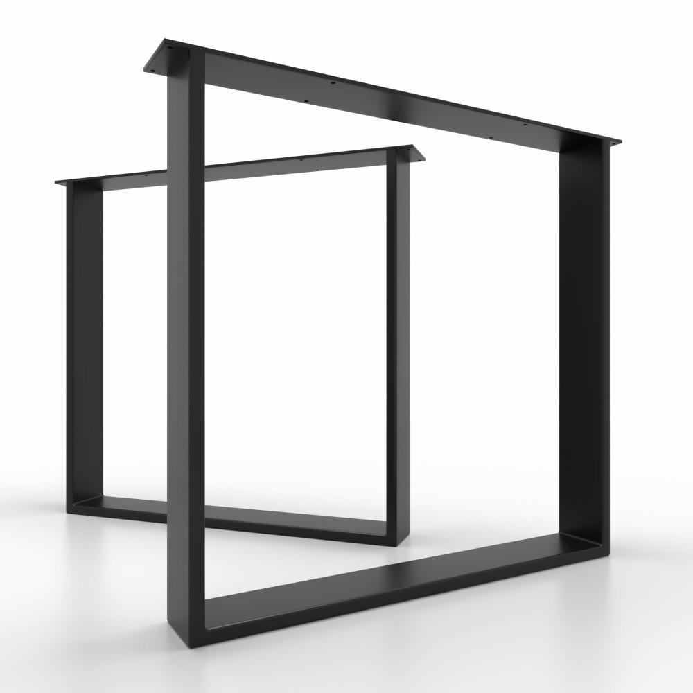 Base per tavolo in ferro bianca, leggera e minimal, per cameretta.