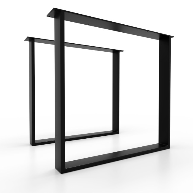 Pieds de table en fer blancs, style minimal, idéals pour tables de cuisine