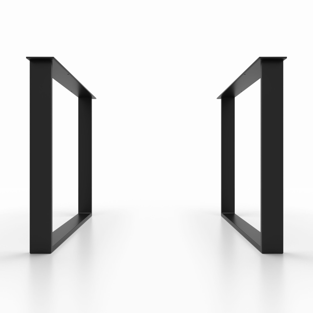 Gambe per tavolo in ferro bianche, stile minimal, ideali per tavoli da cucina.