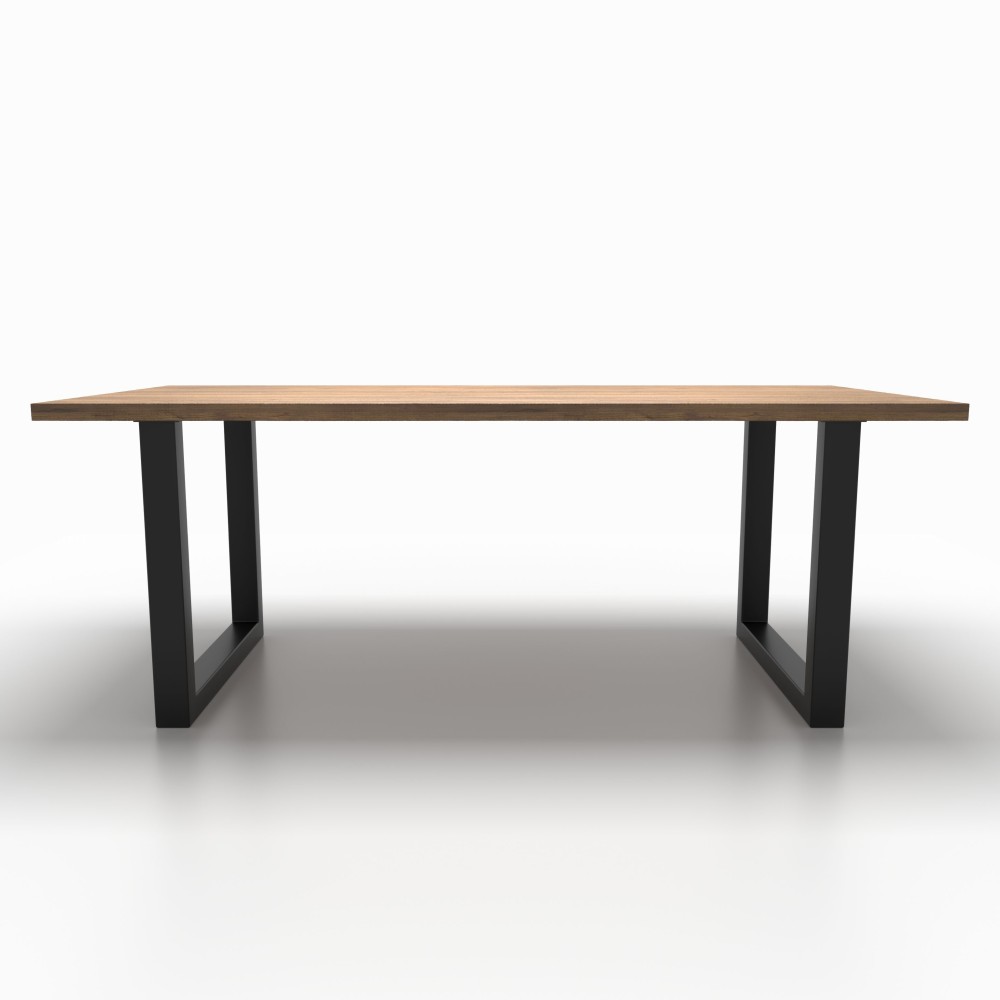 Base per tavolo in ferro grigio satinato, perfette per sale riunioni.