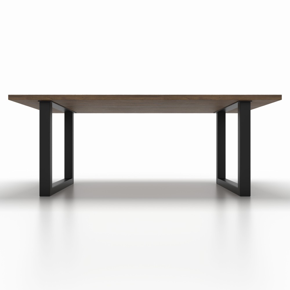 Base per tavolo in ferro grigio satinato, perfette per sale riunioni.