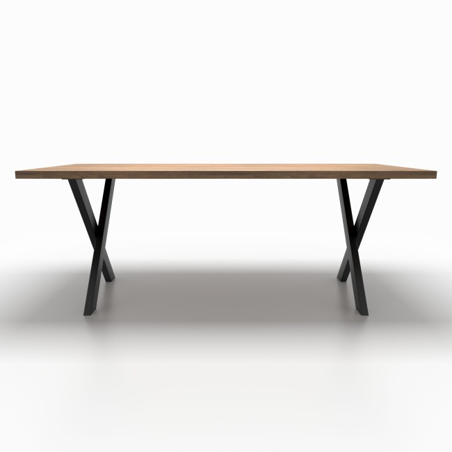 X-shaped iron table legs, perfect for custom and contemporary furniture