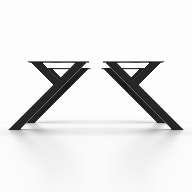 Y-förmige Tischbeine aus rohem Eisen, handwerkliches Design und einzigartiger Charakter