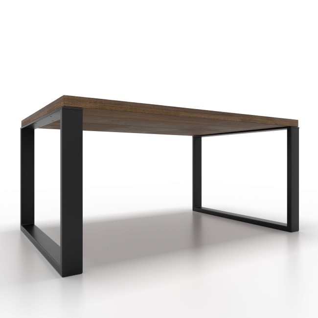 Pied pour banc DIY slim en acier noir, style minimal et robuste