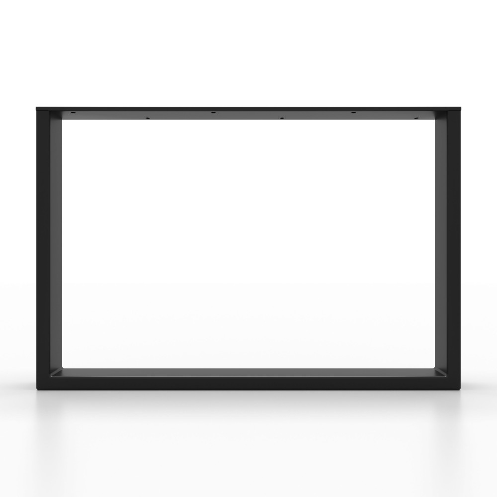 Gamba per panca fai da te slim in acciaio nero, stile minimal e robusto