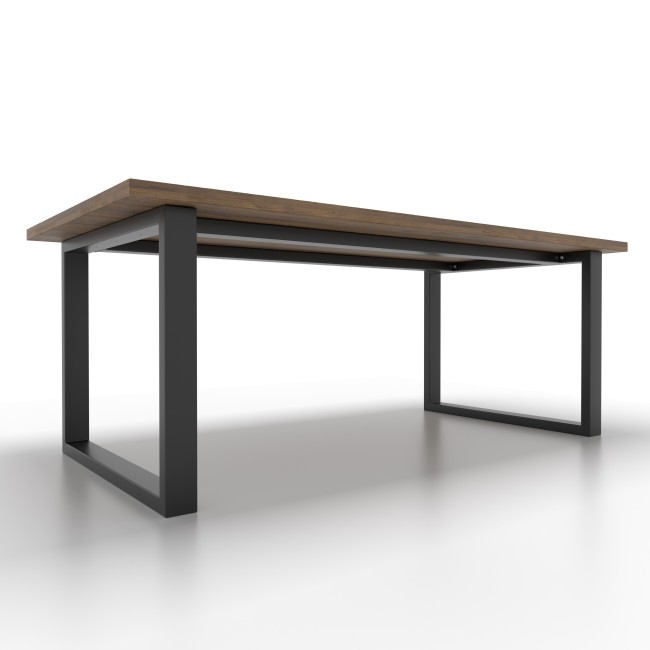 Metal table base, double U-bar, perfect for designer tops