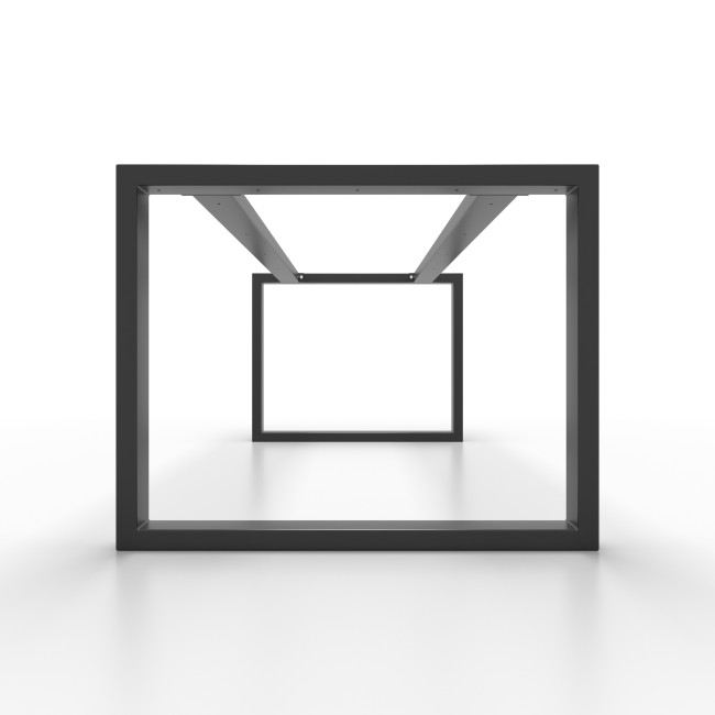 Gambe per tavolo a U in ferro, doppia barra, ideali per dare un tocco industrial chic