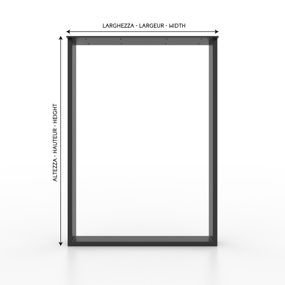 Pieds pour îlot de cuisine réglables en métal, parfaits pour plateaux sur mesure