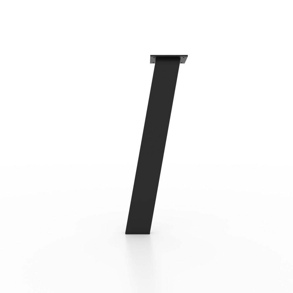 Slightly inclined iron table legs, elegant and modern style